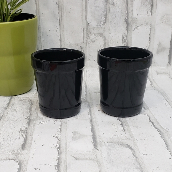 Set of 2 Black/Red Make My Day Ceramic Hot Beverage Cups with Silicone Sleeve - Picture 5 of 9